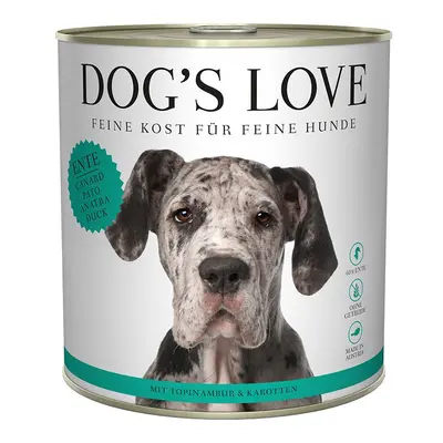 DOG’S LOVE ADULT kachna 12 × 800 g