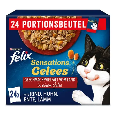 FELIX Sensations želé výběr z venkova, 24 × 85 g