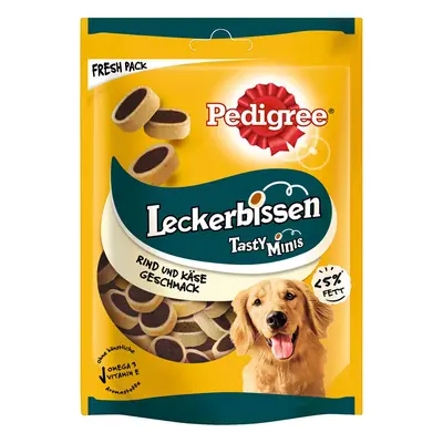 Pedigree Leckerbissen Mini-Happen se sýrem a hovězím masem, 140 g 1 × 140 g