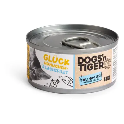 Dogs'n Tiger Glück filet z kuřete a lososa 12× 70 g