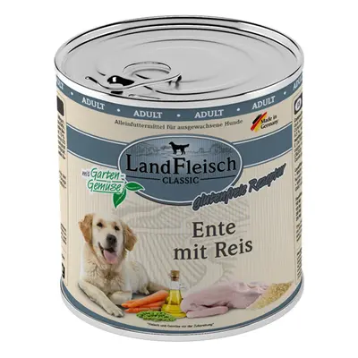 LandFleisch Dog Classic kachna s rýží 6 × 800 g