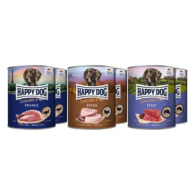 Happy Dog Sensible Pure kombinované balení 6× 800 g