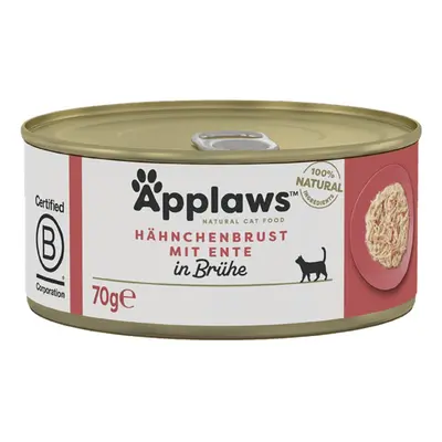 Applaws Cat kuřecí prsa a kachna 24 × 70 g