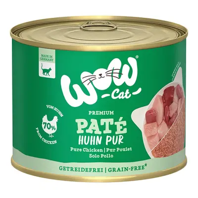 WOW CAT Adult čisté kuřecí maso 6× 200 g