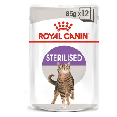 ROYAL CANIN STERILISED mokré krmivo v omáčce pro kastrované kočky 12 × 85 g