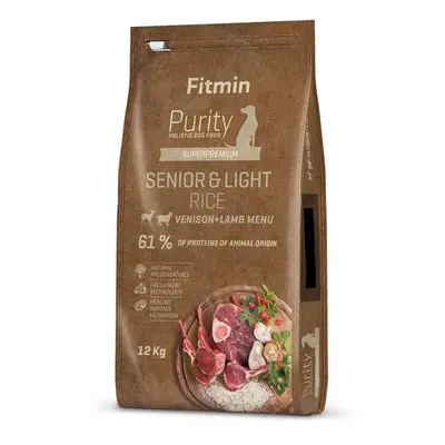 Fitmin Dog Purity Rice Senior & Light Venison & Lamb 12kg