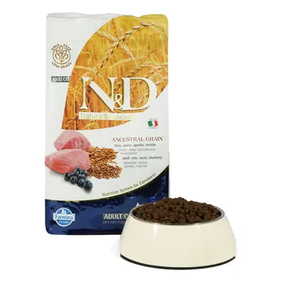 N&D Adult s nízkým obsahem obilovin, jehněčí a borůvky 1,5 kg