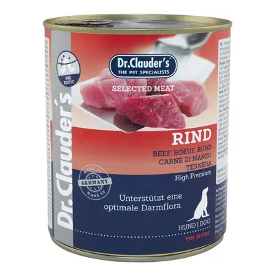 Dr. Clauder's – Selected Meat PreBiotics, 6 x 800 g hovězí