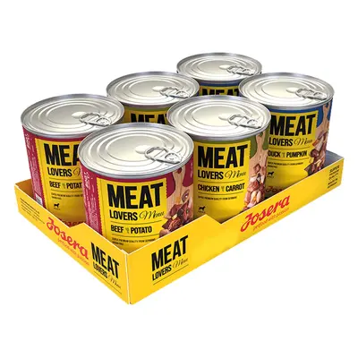 Josera Meatlovers menu, kombinované balení, 6 × 800 g