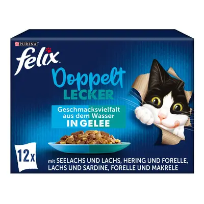 FELIX So gut wie es aussieht Dvojnásob lahodné v želé Výběr z vody 12× 85 g