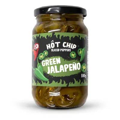 Zelené Jalapeño papričky krájené v octovém nálevu – 330g