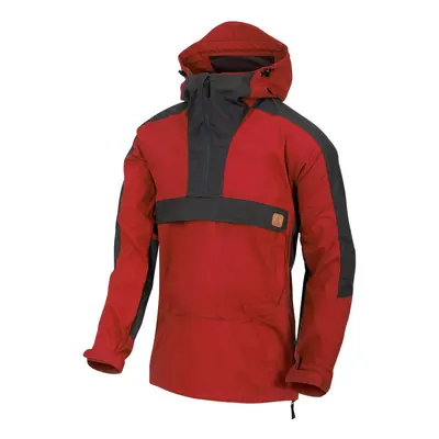 Bunda Woodsman Anorak Helikon-Tex - dvoubarevná Crimson Sky / Ash Grey