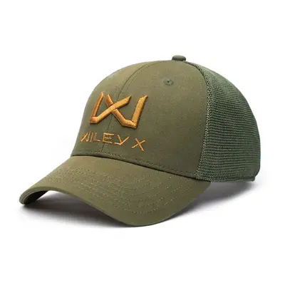 Kšiltovka Trucker Cap Logo WX WileyX – Tan, Olive Green