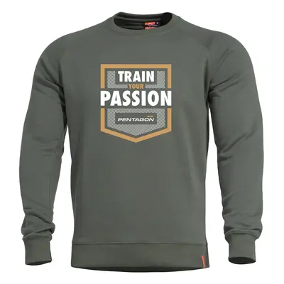 Mikina Hawk Train Your Passion PENTAGON – Zelená