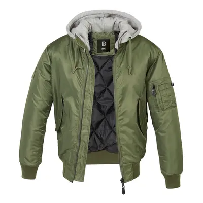 Zimní bunda MA1 Sweat Hooded Brandit – Olive Green