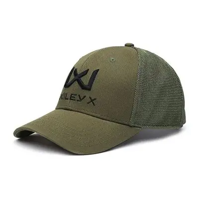 Kšiltovka Trucker Cap Logo WX WileyX – černá, Olive Green