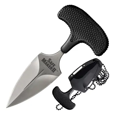 Tlačná dýka Safe Maker II Cold Steel – Stříbrná čepel – Satin, Černá