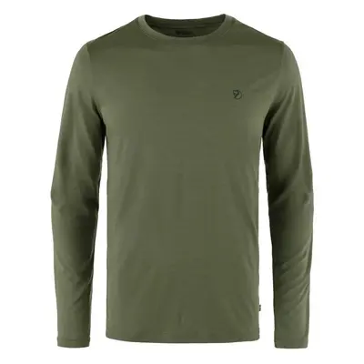 Tričko dlouhý rukáv Abisko Wool LS Fjällräven – Laurel Green