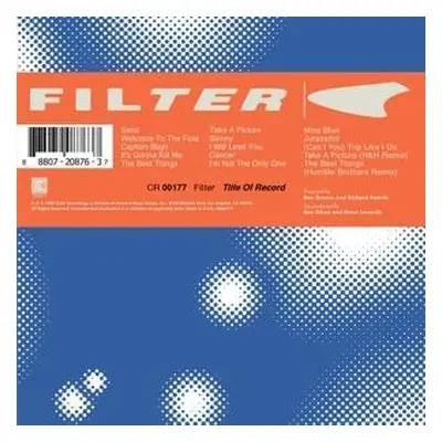 "Title of Record" ("Filter") (CD / Album)