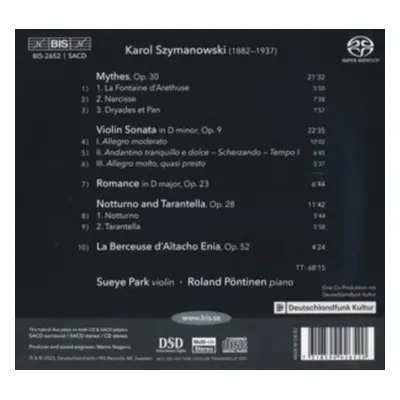 "Szymanowski: Mythes" ("") (SACD)