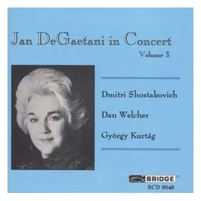 "Jan Degaetani in Concert Vol. 3" ("") (CD / Album)