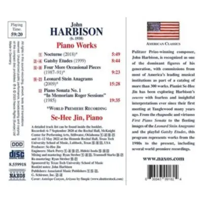 "John Harbison: Piano Works" ("") (CD / Album)