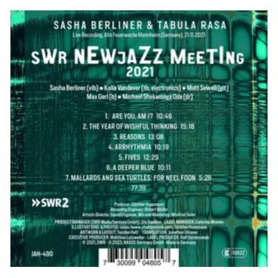 "SWR New Jazz Meeting 2021" ("Sasha Berliner & Tabula Rasa") (CD / Album)