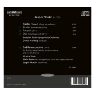 "Jesper Nordin: Voices from the Past" ("") (CD / Album)