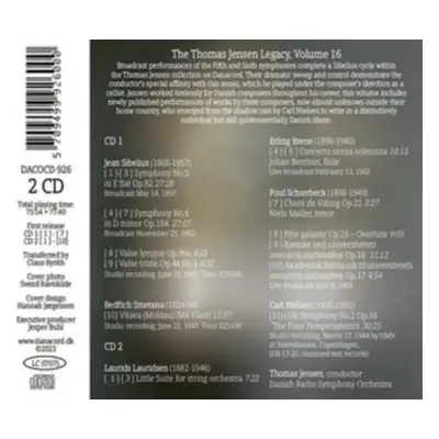 "Thomas Jensen: Legacy" ("") (CD / Album)