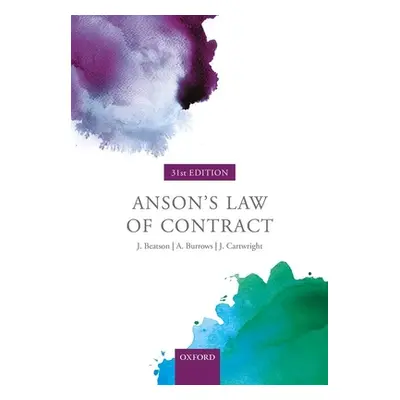 "Anson's Law of Contract" - "" ("Beatson Fba Jack")(Paperback)