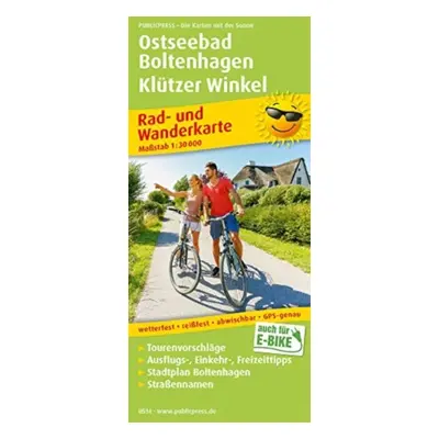 "Ostseebad Boltenhagen - Klutzer Winkel, cycling and hiking map 1:30,000" - "" ("")(Sheet map, f