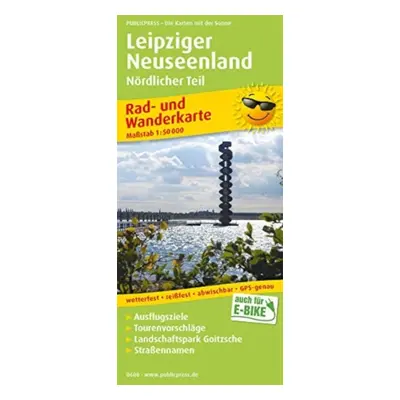 "Leipziger Neuseenland - northern part, cycling and hiking map 1:50,000" - "" ("")(Sheet map, fo