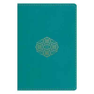 "ESV Large Print Compact Bible (Trutone, Teal, Bouquet Design)" - "" ("")(Imitation Leather)