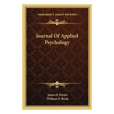 "Journal of Applied Psychology" - "" ("Porter James P.")(Paperback)