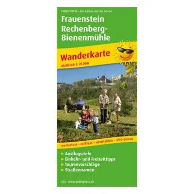 "Frauenstein - Rechenberg-Bienenmuhle, hiking map 1:25,000" - "" ("")(Sheet map, folded)