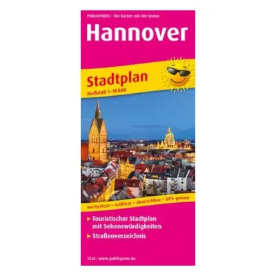 "Hanover, city map 1:18,000" - "" ("")(Sheet map, folded)