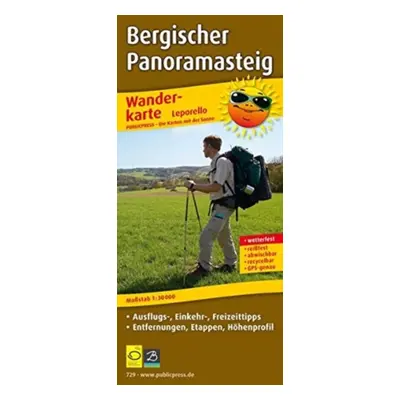 "Bergischer Panoramasteig, hiking map 1:30,000" - "" ("")(Sheet map, folded)