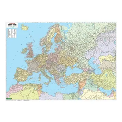 "Wall Map Magnetic Marker: Europe - Middle East - Central Asia Political 1:5,500,000" - "" ("")(