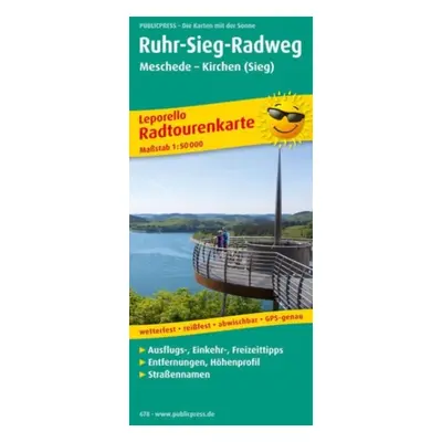 "Ruhr-Sieg cycle path 1:50,000" - "" ("")(Sheet map, folded)