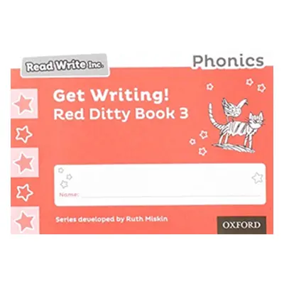 "Read Write Inc. Phonics: Get Writing! Red Ditty Book 3 Pack of 10" - "" ("Miskin Ruth")(Multipl