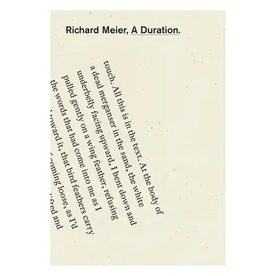 "A Duration" - "" ("Meier Richard")(Paperback)