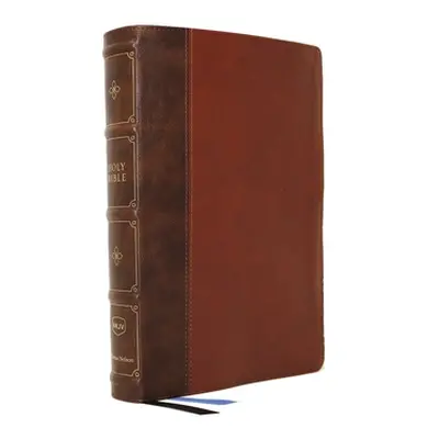 "Nkjv, Large Print Thinline Reference Bible, Blue Letter, MacLaren Series, Leathersoft, Brown, T