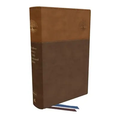 "Nkjv, Matthew Henry Daily Devotional Bible, Leathersoft, Brown, Red Letter, Thumb Indexed, Comf