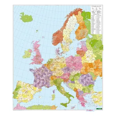 "Wall Map Marker Board: Europe Postal Codes 1:3,700,000" - "" ("")(Sheet map, folded)