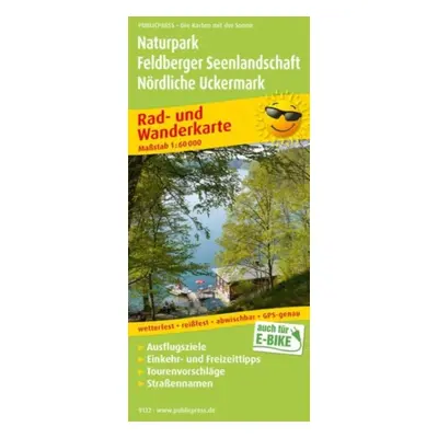 "Feldberg Lake District Nature Park - Northern Uckermark, cycling and hiking map 1:60,000" - "" 