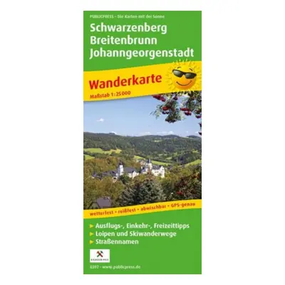 "Schwarzenberg - Breitenbrunn - Johanngeorgenstadt, hiking map 1:25,000" - "" ("")(Sheet map, fo