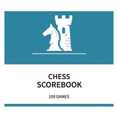 "Chess Scorebook 100 Games: 80 Moves Chess Notation Book Teal" - "" ("Central Scorebook")(Paperb