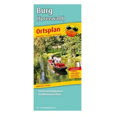 "Burg (Spreewald), Stadtplan 1:16.000" - "" ("")(Sheet map, folded)