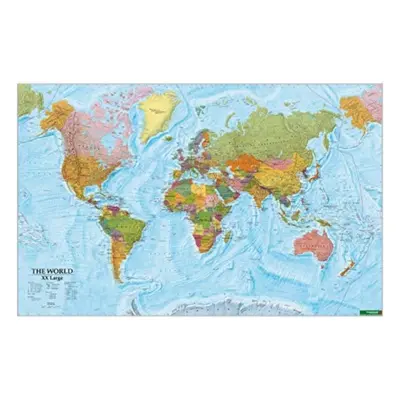 "World Xxl Map Poster, Flat in a Tube, Xxlarge 1:20 000 000" - "" ("")(Sheet map, folded)