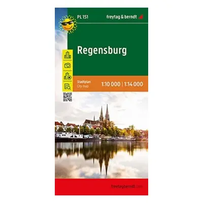 "f&b City Map PL 151, Regensburg 1:10.000 / 1:14.000" - "" ("")(Sheet map, folded)